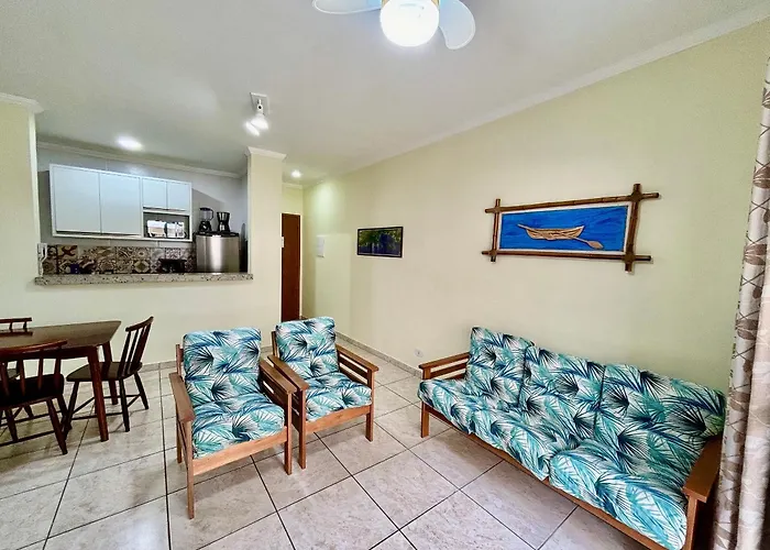 Apto Ubatuba Toninhas C/Ar Condicionado E Piscina